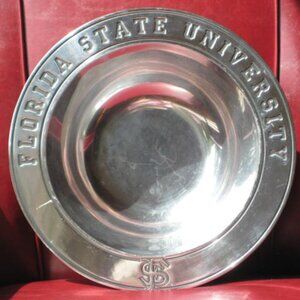 WILTON ARMETALE Florida State Seminoles FSU 12.5" Large Centerpiece Serving Bowl